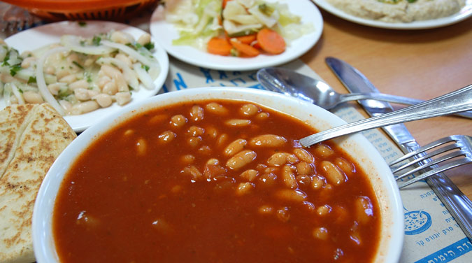 מרק שעועית - מסעדת מונקה