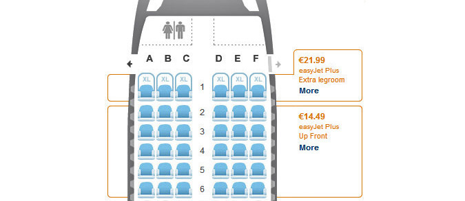 צילום מסך מאתר Easy Jet